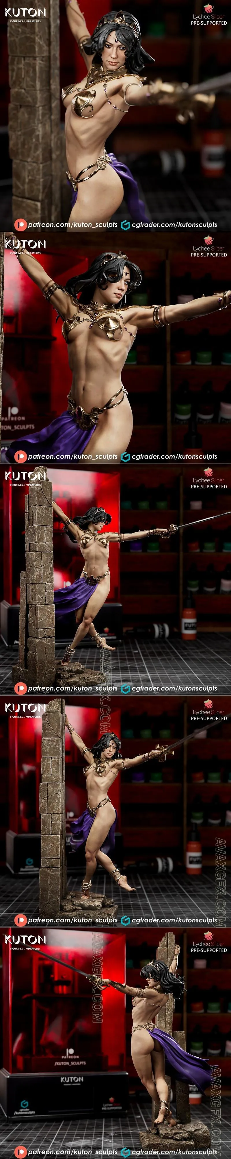 Kuton Figurines - Dejah Thoris - STL 3D Model