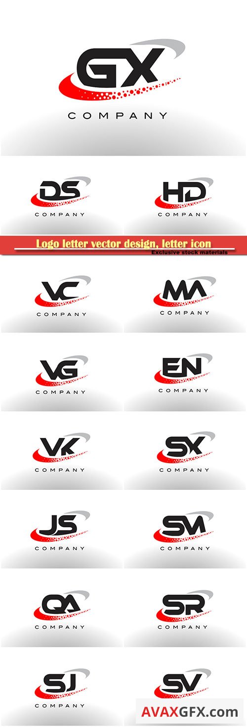 Logo letter vector design, letter icon # 5