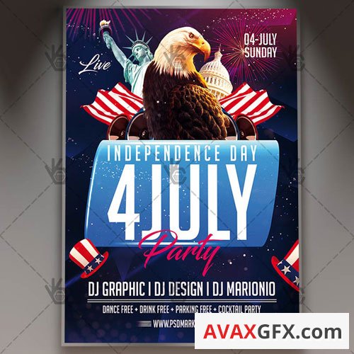 4TH OF JULY FLYER ? PSD TEMPLATE