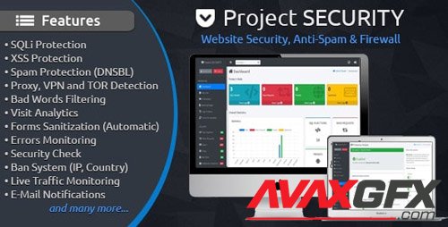 CodeCanyon - Project SECURITY v4.1 - Website Security, Anti-Spam Firewall - 15487703