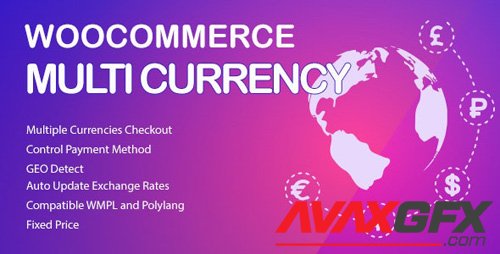 CodeCanyon - WooCommerce Multi Currency v2.1.9.1 - Currency Switcher - 20948446