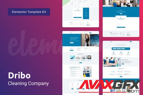 ThemeForest - Dribo v1.0 - Cleaning Company Template Kit for Elementor - 25937649