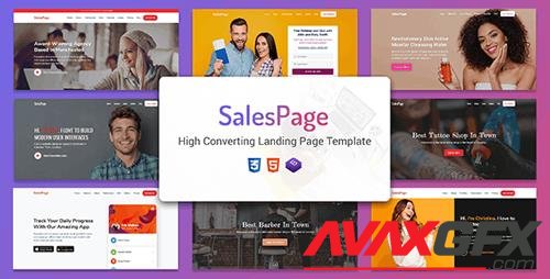 ThemeForest - SalesPage v1.0 - Landing Page Template for Creative Agencies, Apps, Portfolio Websites & Small Businesses - 26605352