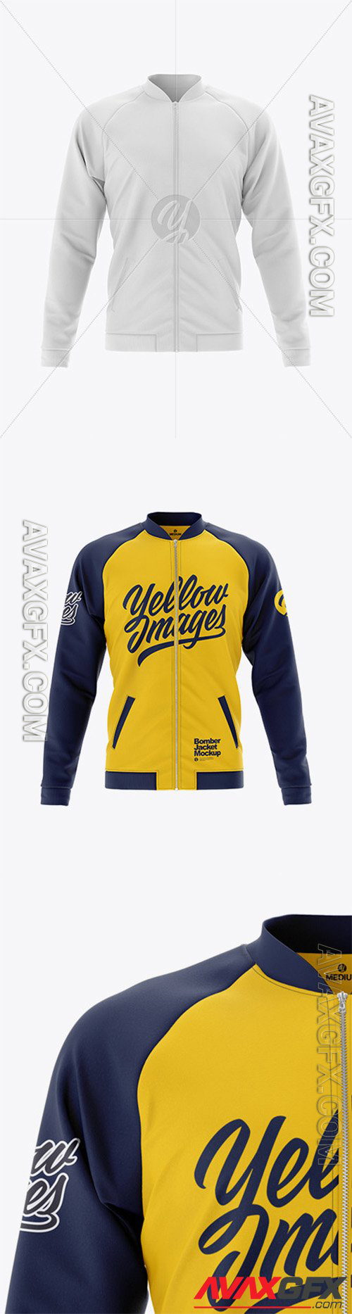 Download Men S Varsity Jacket Mockup Front View Baseball Bomber Jacket 59840 Avaxgfx All Downloads That You Need In One Place Graphic From Nitroflare Rapidgator PSD Mockup Templates
