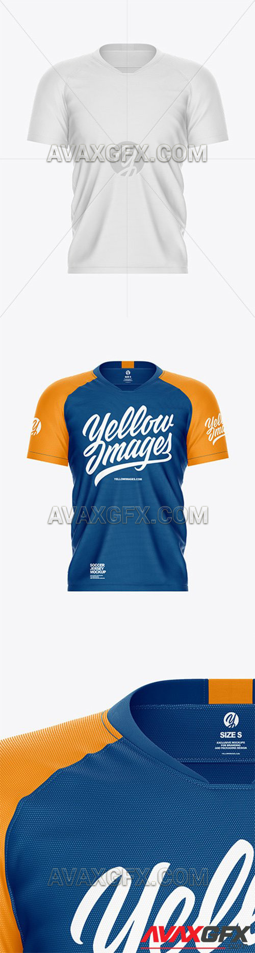 Men's Soccer Jersey Mockup - Front View 57454 » AVAXGFX ...