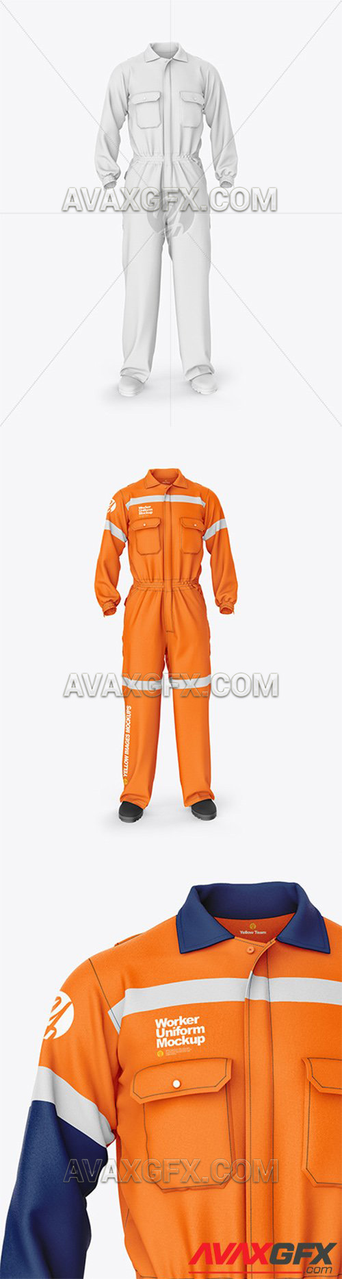 Worker Uniform Mockup - Front View 57159 » AVAXGFX - All Downloads that You Need in One Place ...