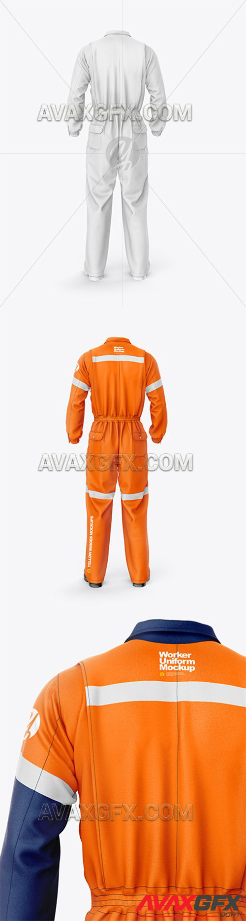 Worker Uniform Mockup - Back View 57264 » AVAXGFX - All ...