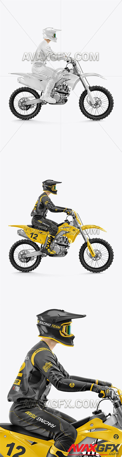Download Motocross Racing Kit Mockup 58035 » AVAXGFX - All Downloads that You Need in One Place! Graphic ...