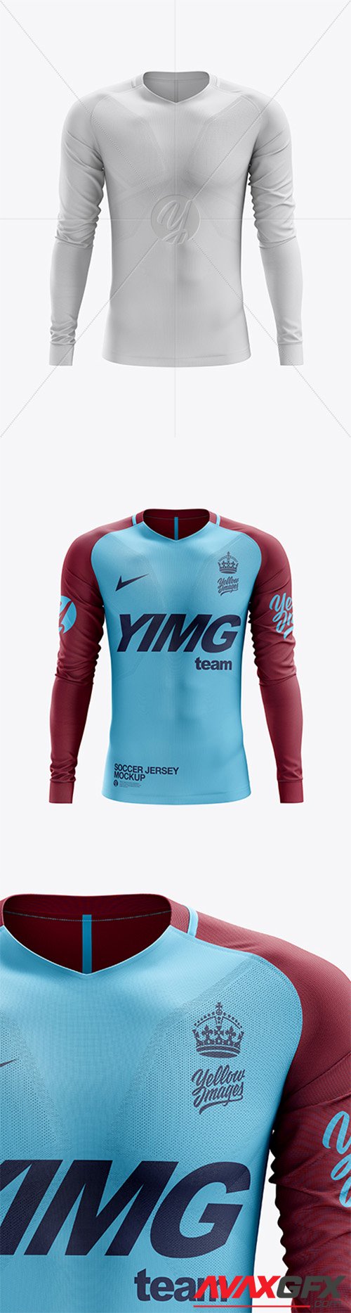 Download 34+ Mens V-Neck Soccer Jersey T-Shirt Mockup Front View ...