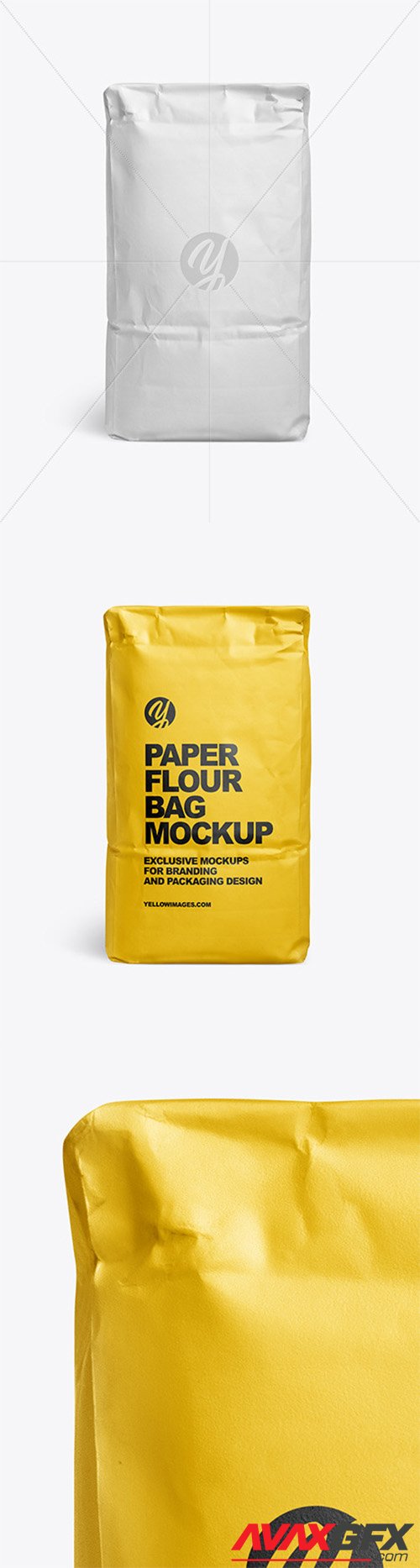 Download Paper Flour Bag Mockup - Front View 61238 » AVAXGFX - All ...