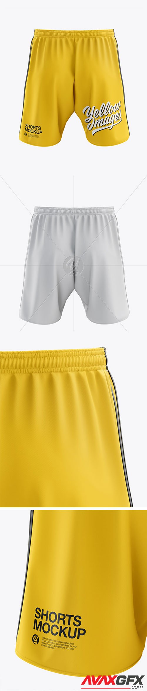 Men's Soccer Shorts mockup (Back View) 38707 » AVAXGFX ...