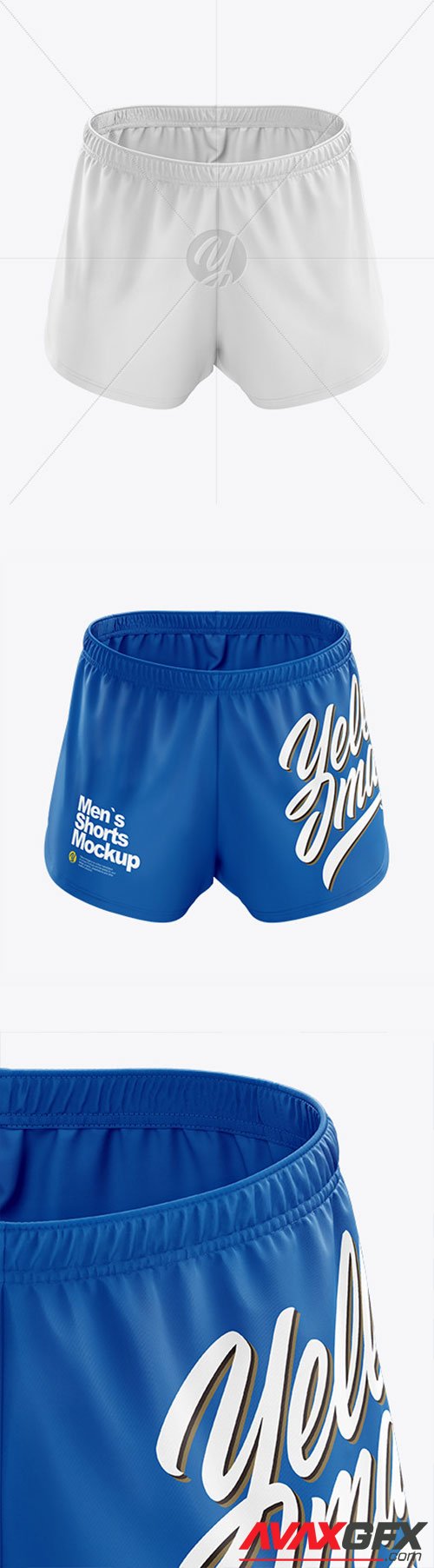 Men’s Split Shorts mockup (Front View) 56523