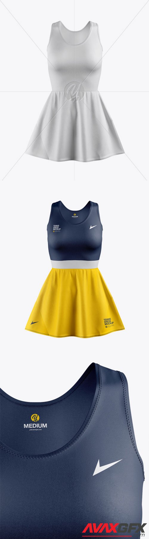 Download Women's Tennis Dress Mockup 32099 » AVAXGFX - All ...