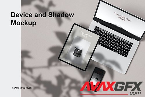 Device & shadow Mockup