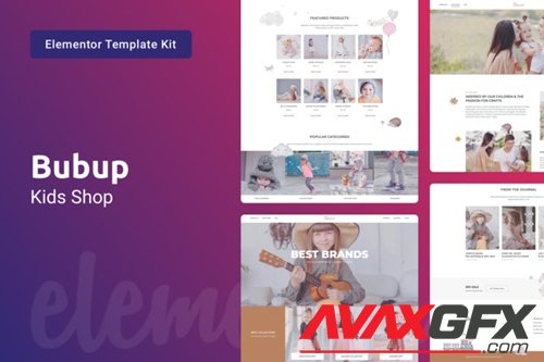 ThemeForest - Bubup v1.0 - Kids Store & Baby Shop Elementor Template Kit - 28297416