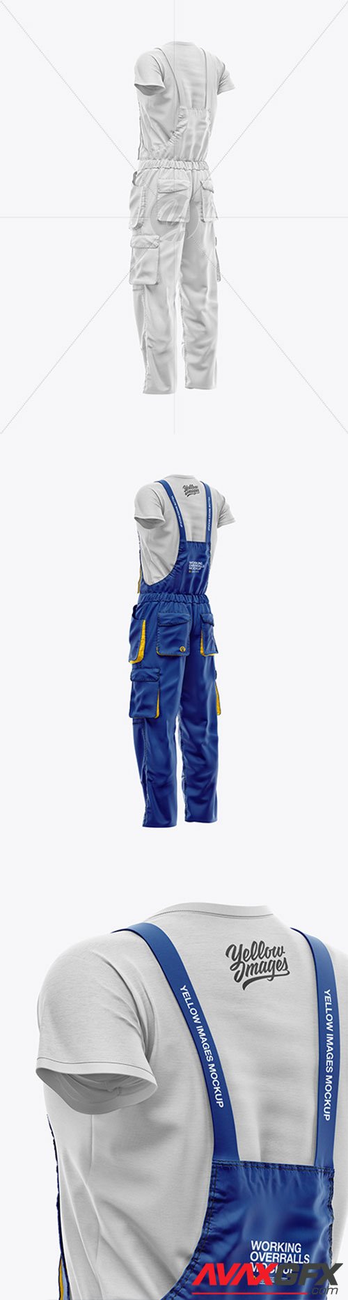 Download Working Overalls Mockup - Front Half Side View 58267 ...