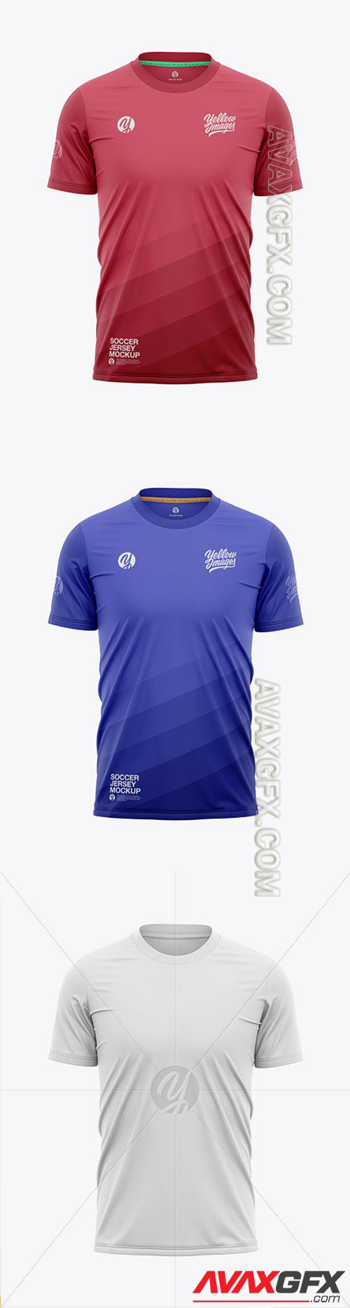 Download Men's Crew Neck Soccer Jersey Mockup - Front View 65256 » AVAXGFX - All Downloads that You Need ...