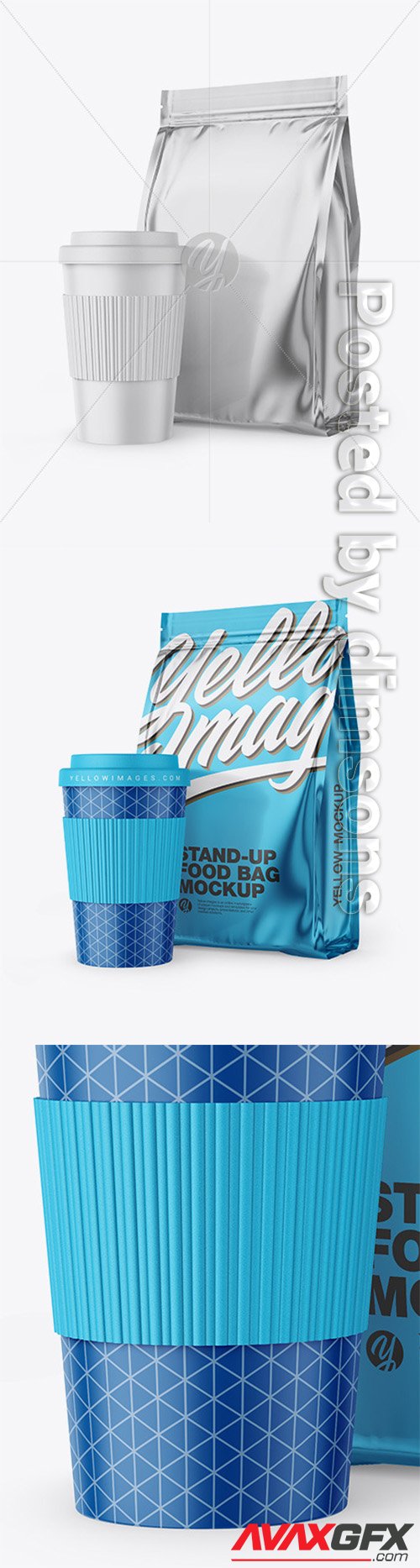 Download Matte Stand-Up Bag with Coffee Mug Mockup 66582 » AVAXGFX - All Downloads that You Need in One ...