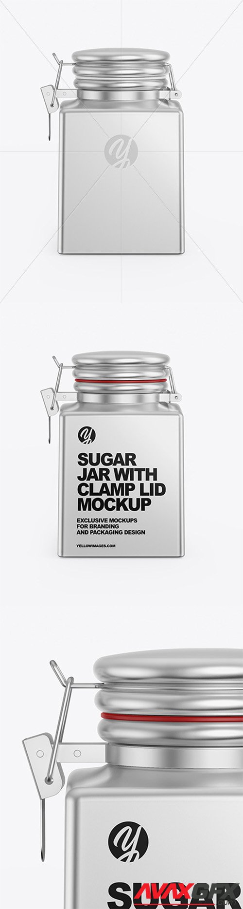 Download Glass Honey Jar With Clamp Lid Png