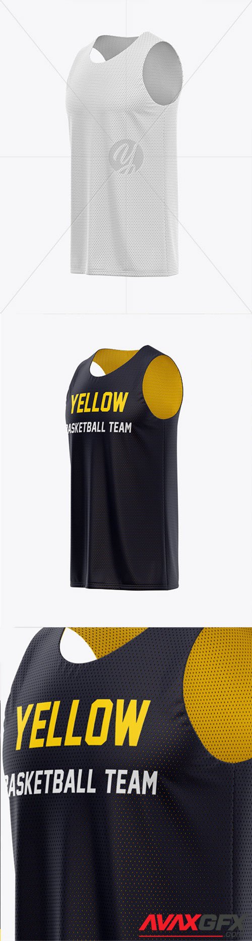 Download Men's Basketball Jersey Mockup - Side View 40533 TIF » AVAXGFX - All Downloads that You Need in ...