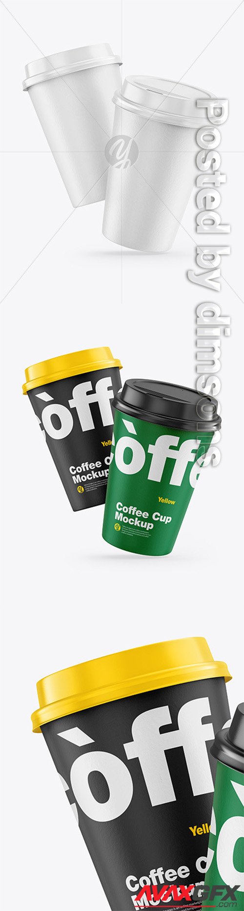 Download 48 Paper Coffee Cup With Sleeve Front View Branding Mockups Yellowimages Mockups