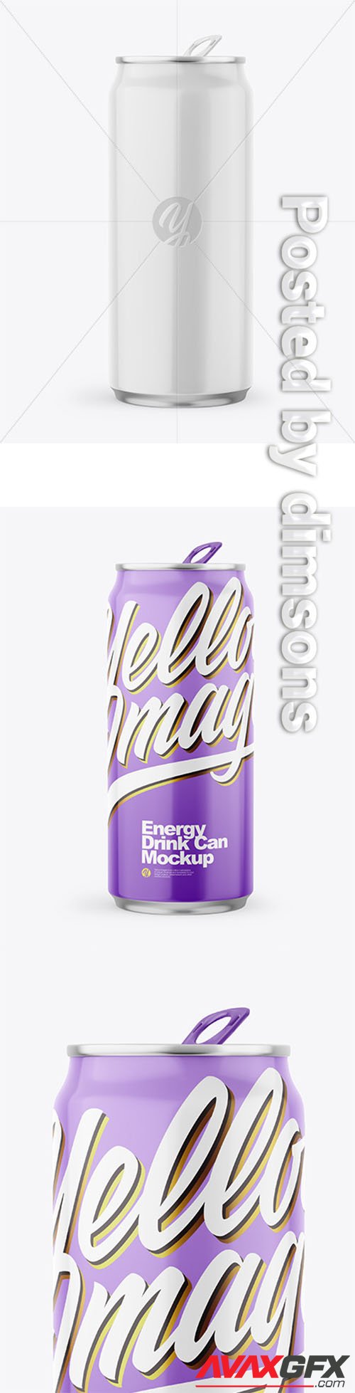 Download Two Metallic Drink Cans w/ Glossy Finish Mockup 68627 » AVAXGFX - All Downloads that You Need in ...