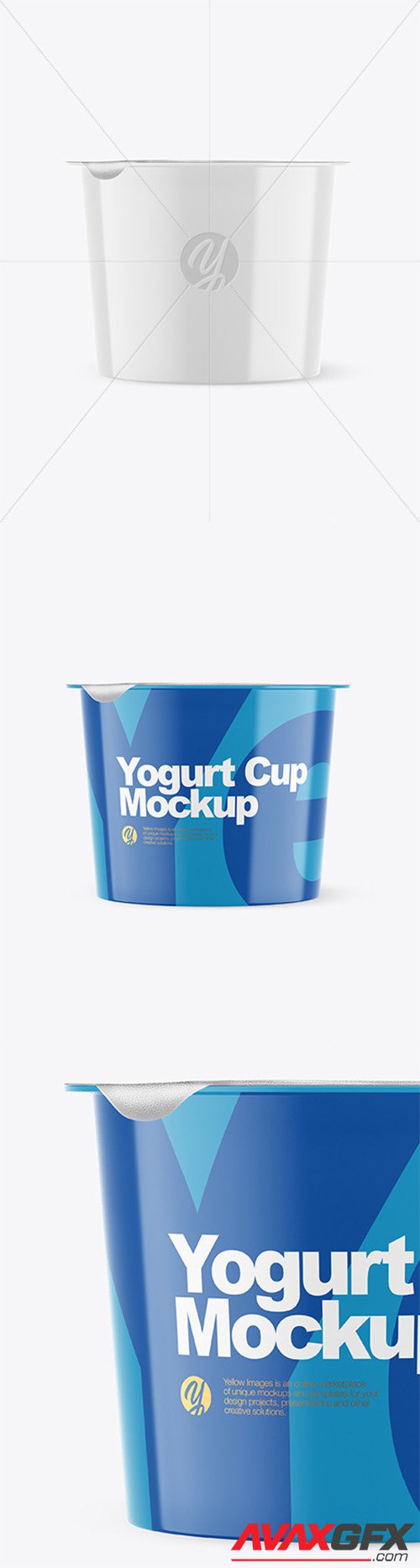 Download Download Glossy Yogurt Cup Front View Potoshop Yellowimages Mockups