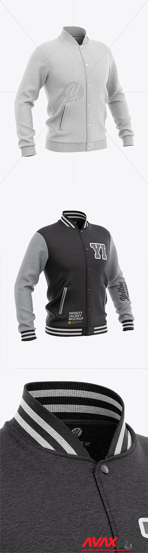 Download Men S Varsity Jacket Mockup Back Half Side View 60113 Avaxgfx All Downloads That You Need In One Place Graphic From Nitroflare Rapidgator