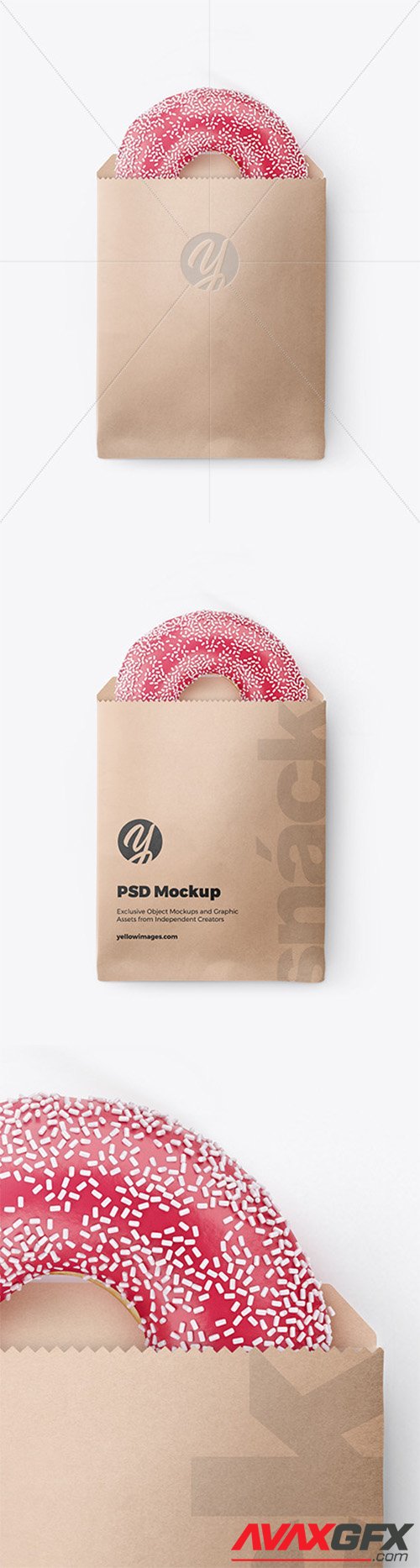 Download 34 Kraft Stand Up Pouch With Candies Front View Yellowimages Yellowimages Mockups