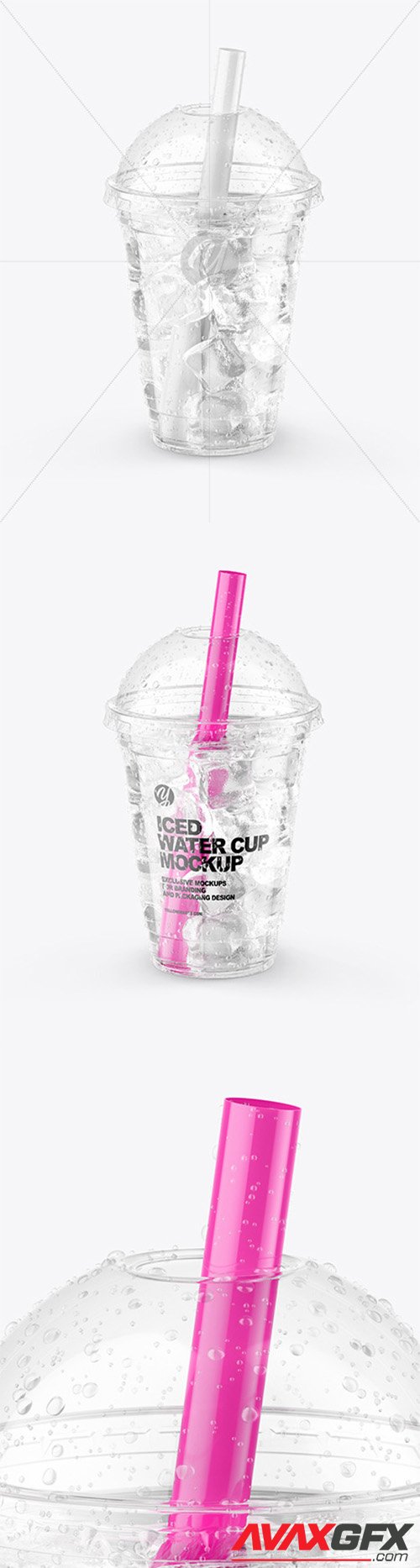 Download 11 Glossy Plastic Soda Cup With Ice Branding Mockups PSD Mockup Templates