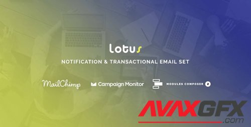 ThemeForest - Lotus v1.0 - Notification & Transactional Email Templates with Online Builder - 28874452