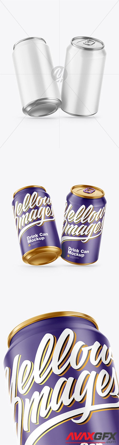 Download Download Three Metallic Cans Glossy Finish Mockup Potoshop Yellowimages Mockups