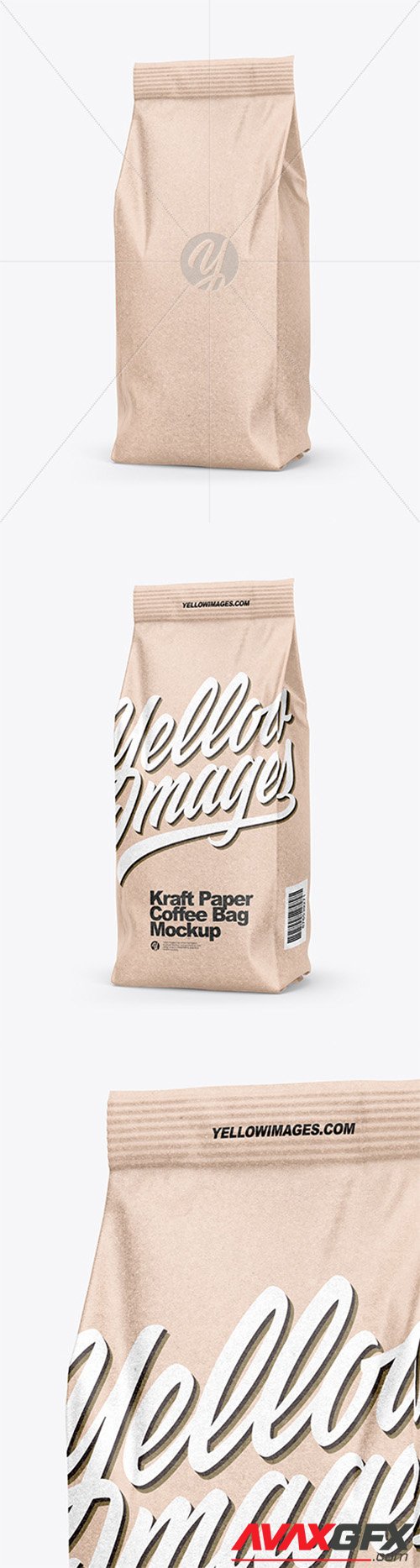 Download Kraft Coffee Bag Mockup - Half Side View 66451 » AVAXGFX ...