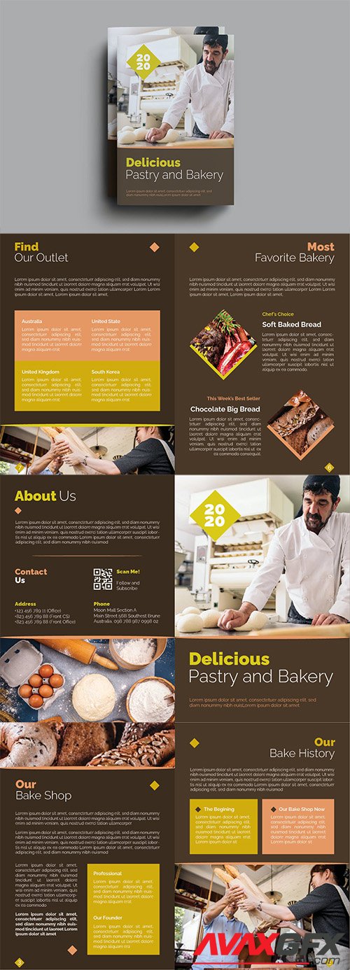 Delicious Pastry and Bakery Brochure