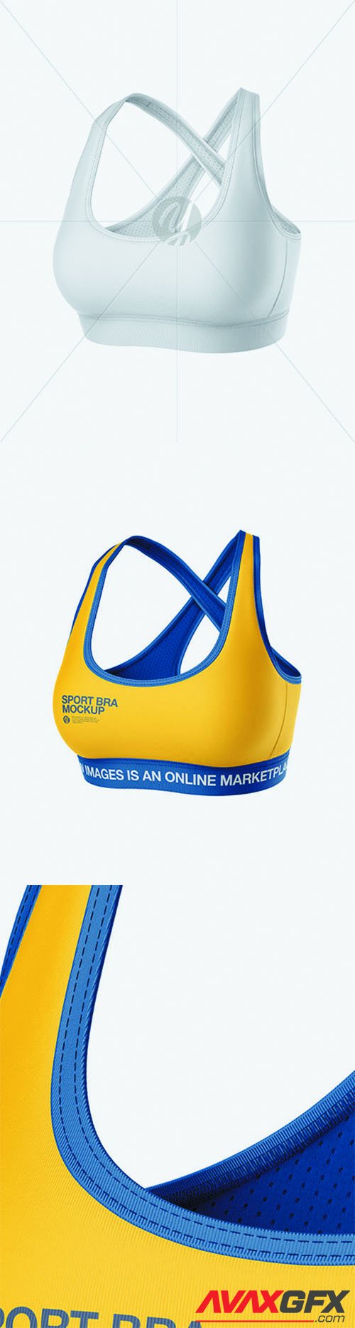 Download Women's Sports Bra Mockup - Front View 62871 » AVAXGFX - All Downloads that You Need in One ...