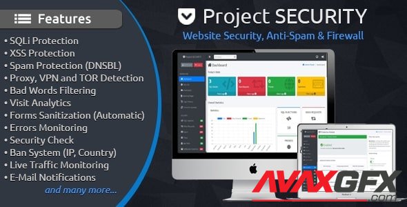 CodeCanyon - Project SECURITY v4.3 - Website Security, Anti-Spam & Firewall - 15487703
