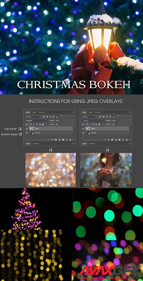 80 Bokeh Christmas, lights background - 1126594