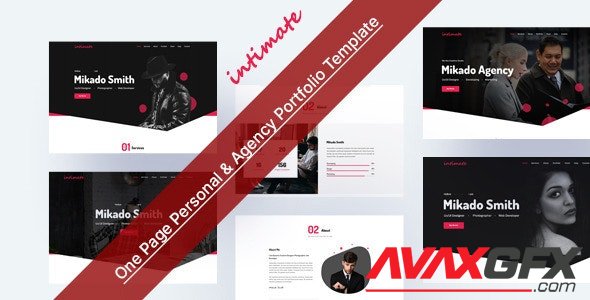 ThemeForest - Intimate v1.0 - One Page Personal & Agency Portfolio HTML-5 Template - 30121207