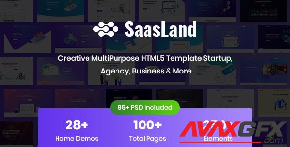ThemeForest - SaasLand v1.0 - Creative HTML5 Template for Saas, Startup & Agency (Update: 24 July 20) - 22712080