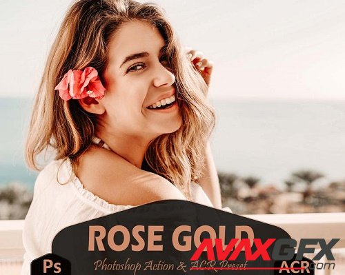 10 Rose Gold Photoshop Actions And ACR Presets - 1103035
