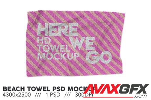 Beach Towel PSD Mockup