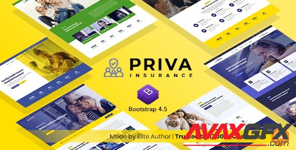 ThemeForest - Priva v1.0 - Insurance Company Website Template + RTL Support - 30407269