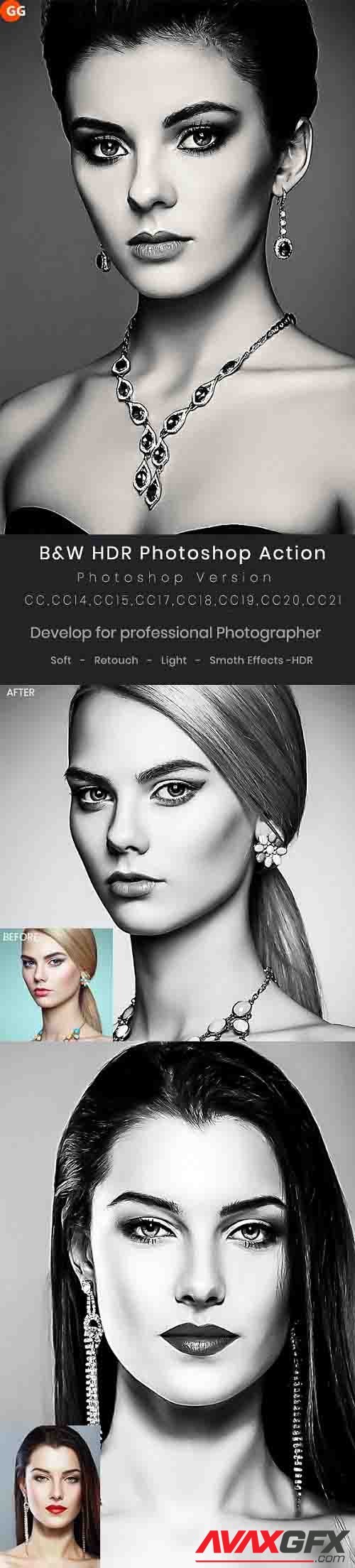 GraphicRiver - B&W HDR Photoshop Action 29947060