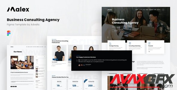 ThemeForest - Malex v1.1.0 - Business Consulting Agency Figma Template - 28985892