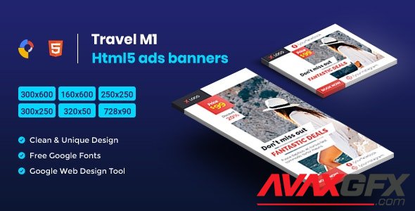 CodeCanyon - Travel HTML5 Animate Banner Ads- Google Web Design M1 v1.0 - 23725620