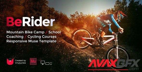 ThemeForest - BeRider v1.0 - Mountain Bike School / MTB Camp / Cycling Courses Responsive Muse Template - 19551596