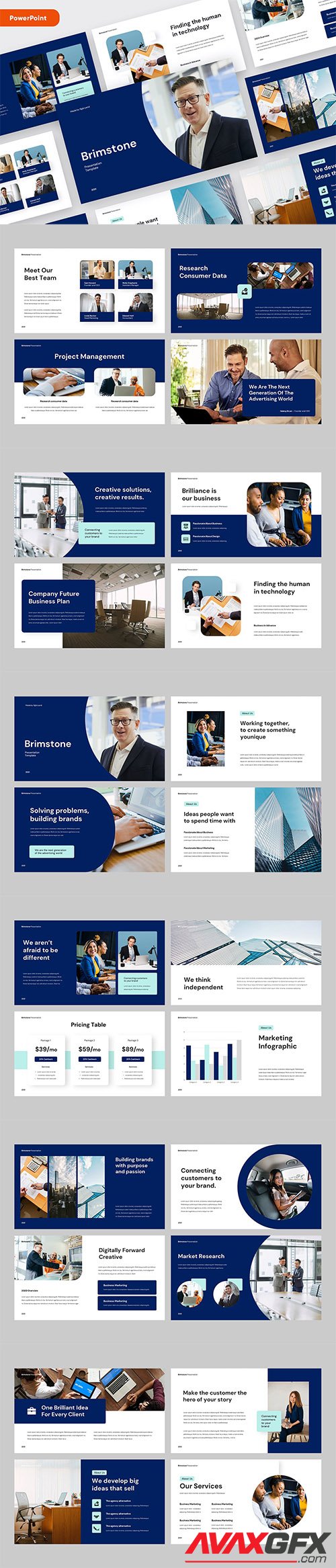 Business Pitch Deck PowerPoint, Keynote and Google Slides Template