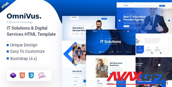 ThemeForest - Omnivus v1.0 - IT Solutions & Digital Services HTML5 Template (Update: 17 January 21) - 24779634