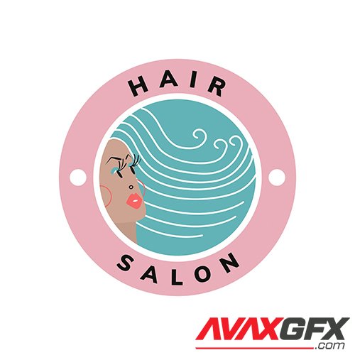 Beauty and hair salon icon