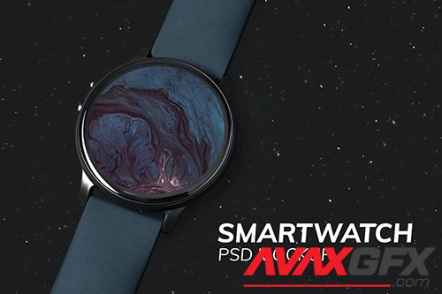 Smartwatch screen mockup psd digital device